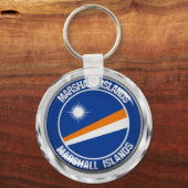 Porte-clés Emblème rond des Îles Marshall (Recto)