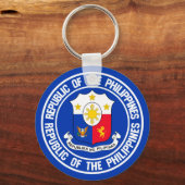Porte-clés Emblème rond des Philippines (Recto)