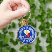 Porte-clés Emblème rond des Philippines (Main)