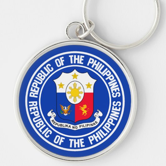 Porte-clés Emblème rond des Philippines (Devant)