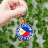 Porte-clés Emblème rond des Philippines (Main)