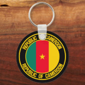 Porte-clés Emblème rond du Cameroun (Recto)