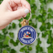 Porte-clés Emblème rond du Chili (Main)