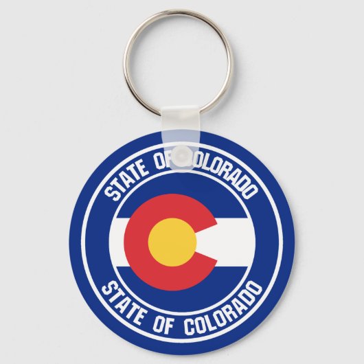 Porte-clés Emblème rond du Colorado (Recto)
