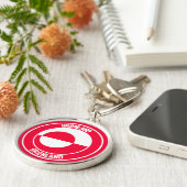 Porte-clés Emblème rond du Groenland (Côté)