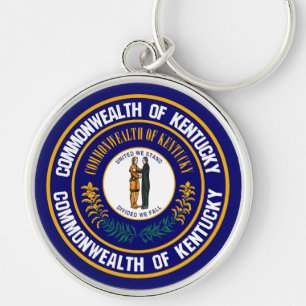 Porte-clés Emblème rond du Kentucky