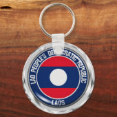 Porte-clés Emblème rond du Laos (Recto)