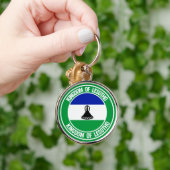 Porte-clés Emblème rond du Lesotho (Main)