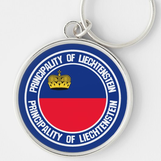 Porte-clés Emblème rond du Liechtenstein (Devant)
