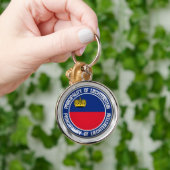 Porte-clés Emblème rond du Liechtenstein (Main)
