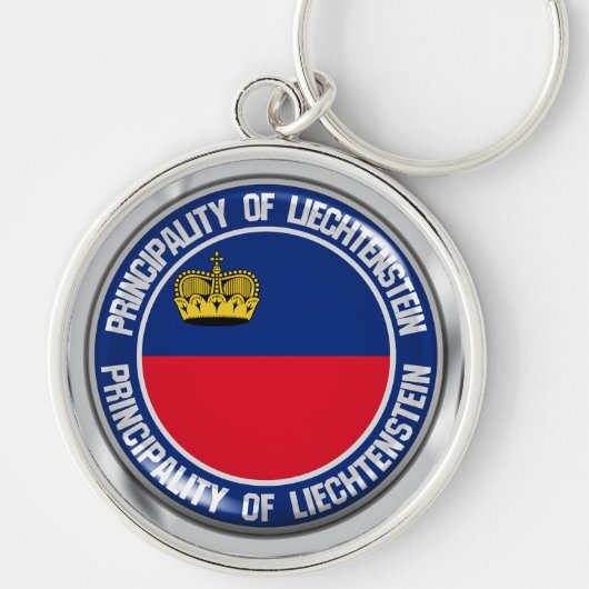 Porte-clés Emblème rond du Liechtenstein (Devant)
