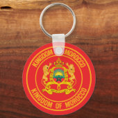 Porte-clés Emblème rond du Maroc (Recto)