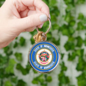 Porte-clés Emblème rond du Minnesota (Main)