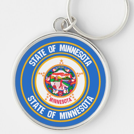 Porte-clés Emblème rond du Minnesota (Devant)