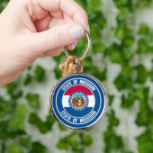 Porte-clés Emblème rond du Missouri (Main)