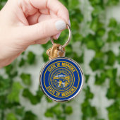 Porte-clés Emblème rond du Nebraska (Main)