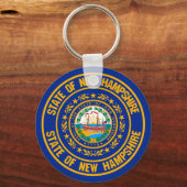 Porte-clés Emblème rond du New Hampshire (Recto)