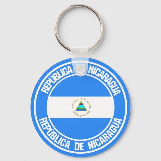 Porte-clés Emblème rond du Nicaragua (Recto)