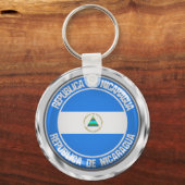 Porte-clés Emblème rond du Nicaragua (Recto)
