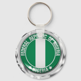 Porte-clés Emblème rond du Nigéria
