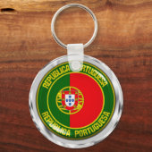 Porte-clés Emblème rond du Portugal (Recto)