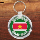 Porte-clés Emblème rond du Suriname (Recto)