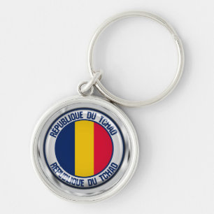 Porte-clés Emblème rond du Tchad