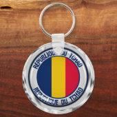 Porte-clés Emblème rond du Tchad (Recto)