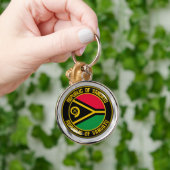 Porte-clés Emblème rond du Vanuatu (Main)
