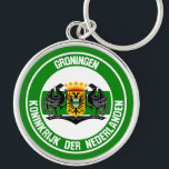 Porte-clés Emblème rond Groningue<br><div class="desc">Emblème rond Groningue</div>