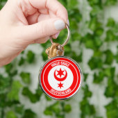 Porte-clés Emblème rond Halle (Vente) (Main)