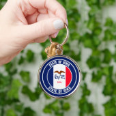 Porte-clés Emblème rond Iowa (Main)