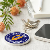 Porte-clés Emblème rond irlandais (Côté)