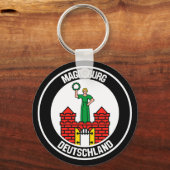 Porte-clés Emblème rond Magdeburg (Recto)