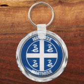 Porte-clés Emblème rond martiniquais (Recto)