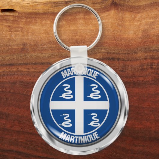 Porte-clés Emblème rond martiniquais (Recto)