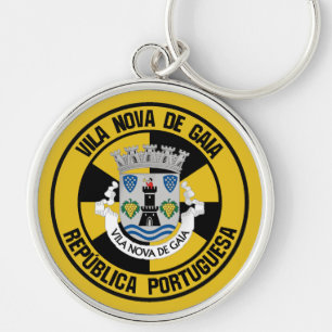 Porte-clés Emblème rond Vila Nova de Gaia