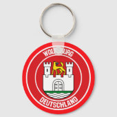 Porte-clés Emblème rond Wolfsburg (Recto)