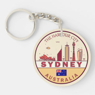 Porte-clés Emblème Skyline de Sydney Australia City