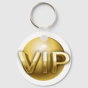 Porte-clés Emblème VIP Luxe 3D Or