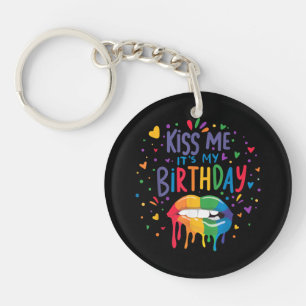 Porte-clés Embrasse-moi, c'est mon anniversaire