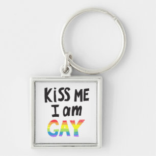 Porte-clés Embrasse-moi je suis gay