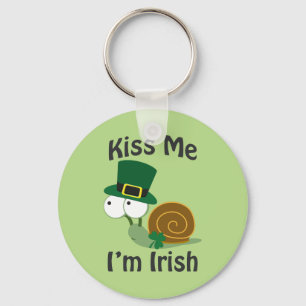 Porte-clés Embrasse-moi Je suis Irlandais Snail