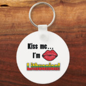 Porte-clés Embrasse-moi Je suis Lituanien (Recto)