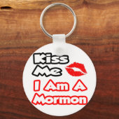 Porte-clés Embrasse-Moi... Je Suis Mormon (Recto)