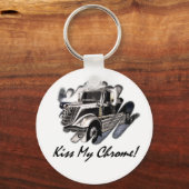 Porte-clés Embrasse Mon Chrome ! (Recto)