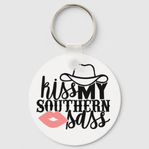 Porte-clés embrasse Mon Sud Charme Drôle Cowgirl de l'Ouest