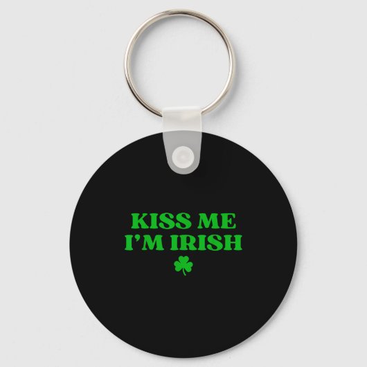 Porte-clés Embrasser le trèfle irlandais, Saint-Patrick pour (Recto)