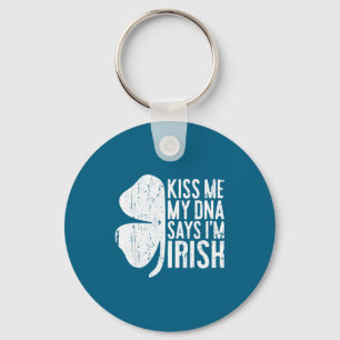 Porte-clés Embrassez-Moi Mon Adn Dit Que Je Suis Irlandais T-