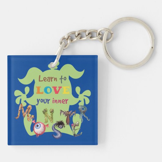 Porte-clés Embrassez votre monstre intérieur (Dos)